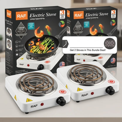 RAF Electric Hot Plate Stove – Portable Electric Cooker for Easy Everyday Cooking
