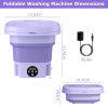 3-in-1 Foldable Mini Washing Machine with Spin Dryer – Portable Low-Noise Washer