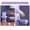 3-in-1 Foldable Mini Washing Machine with Spin Dryer – Portable Low-Noise Washer