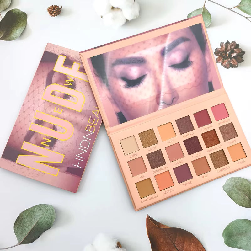 Nude Edition Eyeshadow Palette 18 (Multi Color) 18 G, Matte & Sheer Finish