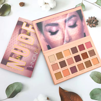 Nude Edition Eyeshadow Palette 18 (Multi Color) 18 G, Matte & Sheer Finish