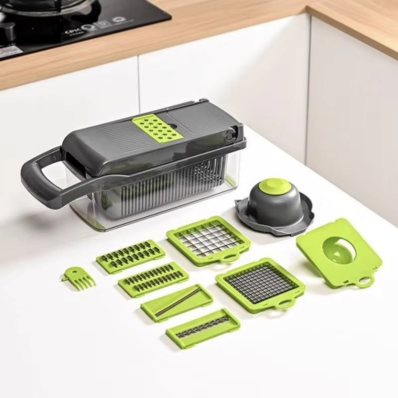 16-in-1 Multi-Function Vegetable Chopper & Slicer
