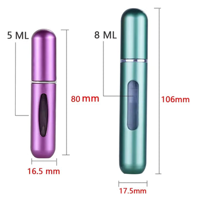 Refillable pack of 3 Mini Perfume Spray Bottle – Portable Travel Atomizer (5ml)