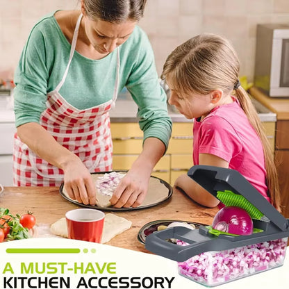 16-in-1 Multi-Function Vegetable Chopper & Slicer