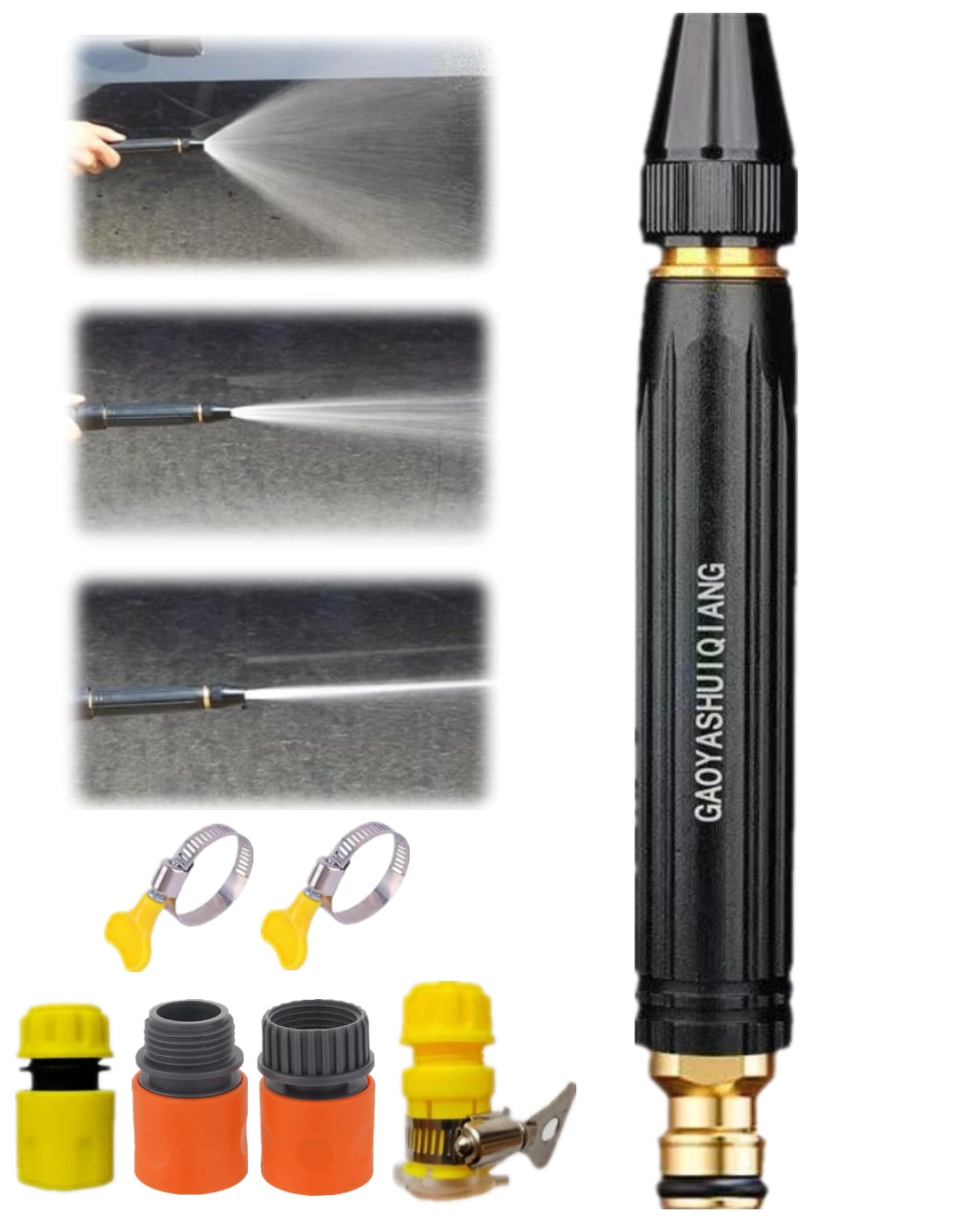 Heavy-Duty Spray Gun for Car, Garden & Outdoor Cleanin-High Pressure Water Hose Nozzle