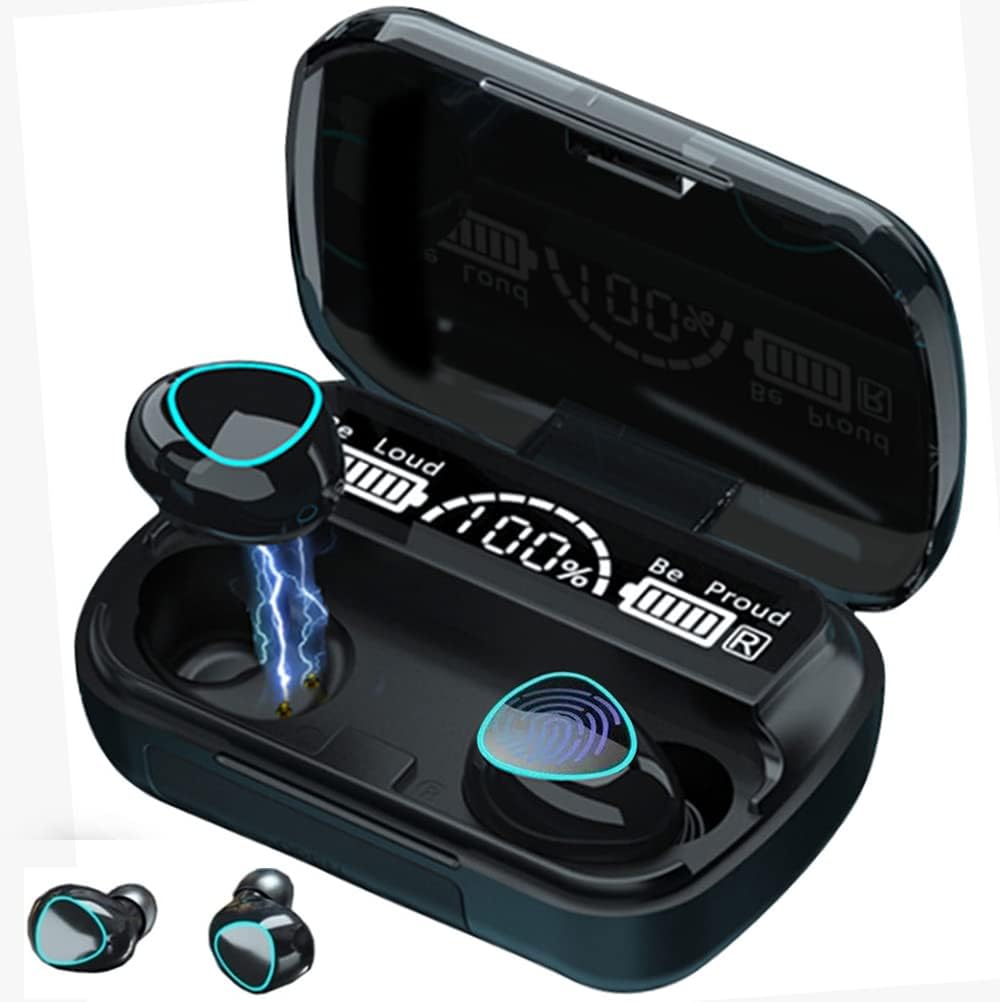 M10 Wireless Bluetooth Earbuds – Waterproof Stereo Earphones with Charging Case & Mic