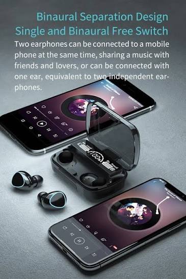 M10 Wireless Bluetooth Earbuds – Waterproof Stereo Earphones with Charging Case & Mic