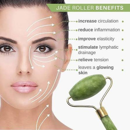 Facial Roller Massager With Jade Stone