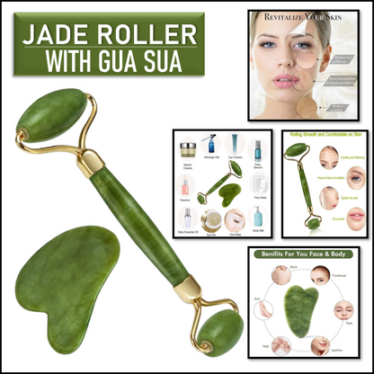 Facial Roller Massager With Jade Stone