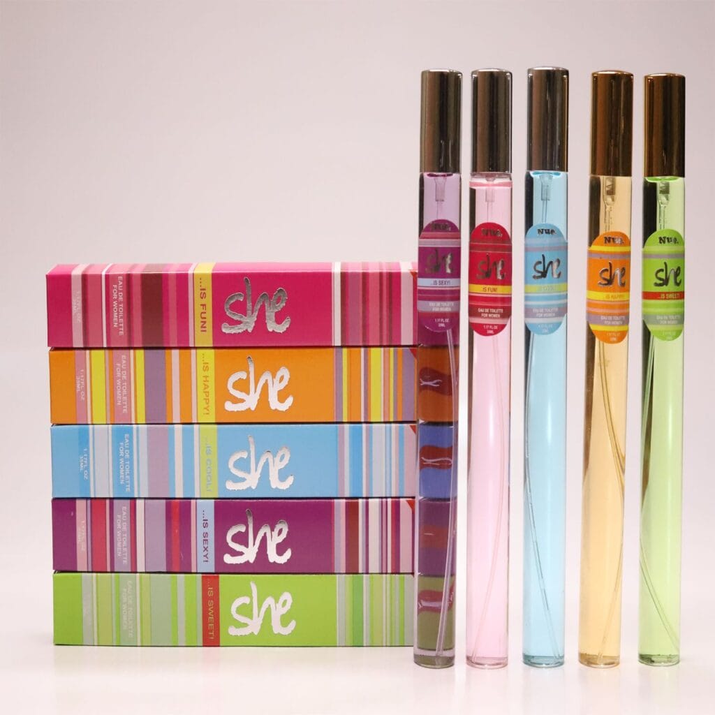 Luxury Women's Perfume Gift Set – Pack of 5 Long-Lasting Fragrances
